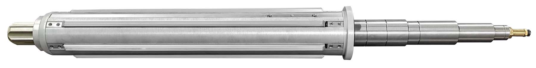 Axial verstellbare Spannwelle von der Seite