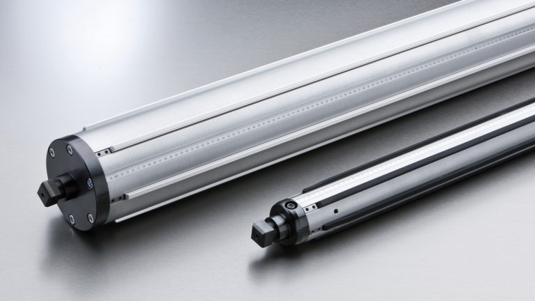 Spannwellen mit leichtem Aluminium Profil
